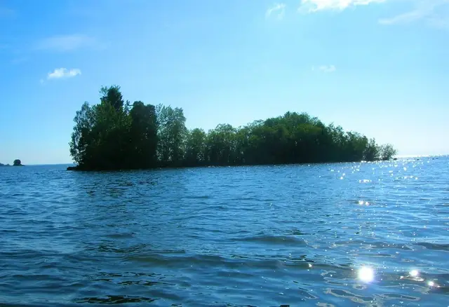 Wooded island on Lac la Ronge